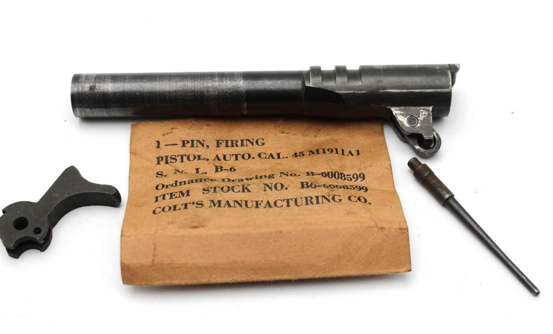 Colt .45 M1911 Fire Pin, Hammer & Barrel (1 of 4)