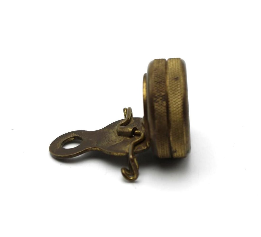 Vintage Marbles Brass Lapel Compass - 3