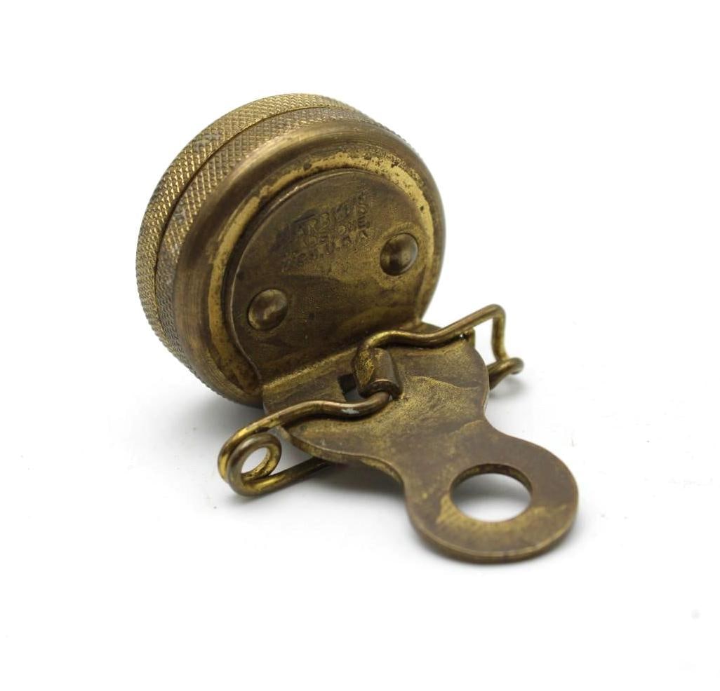 Vintage Marbles Brass Lapel Compass - 4
