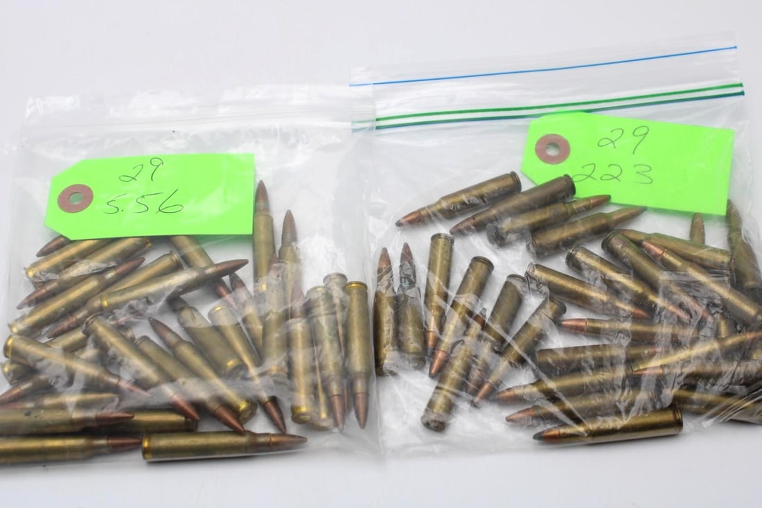 (58) .223 & 5.56 Cartridges: (29) of each caliber