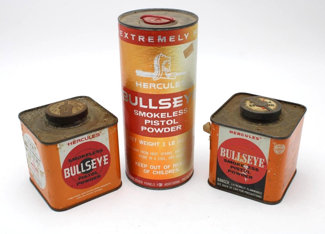 3+/- lbs of Hercules Bullseye Smokeless Gun Powder (1 of 2)
