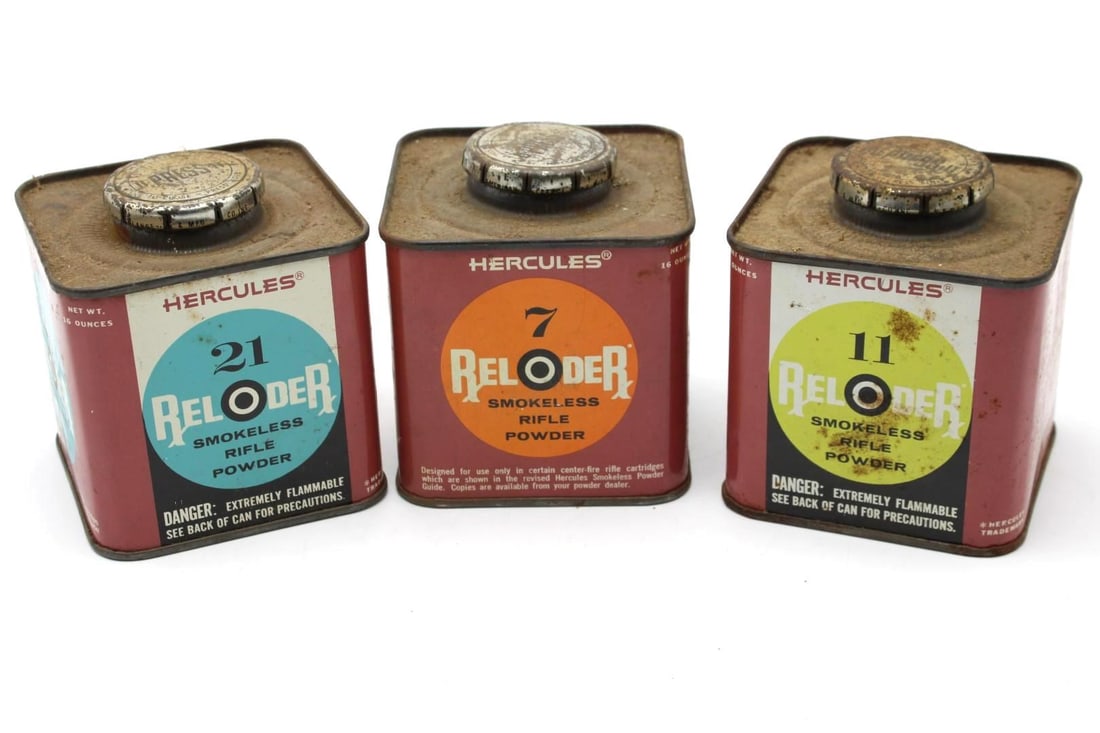 3.5+/- lbs of Hercules Reloader Smokeless Rifle Powder: #21, #11, #7
