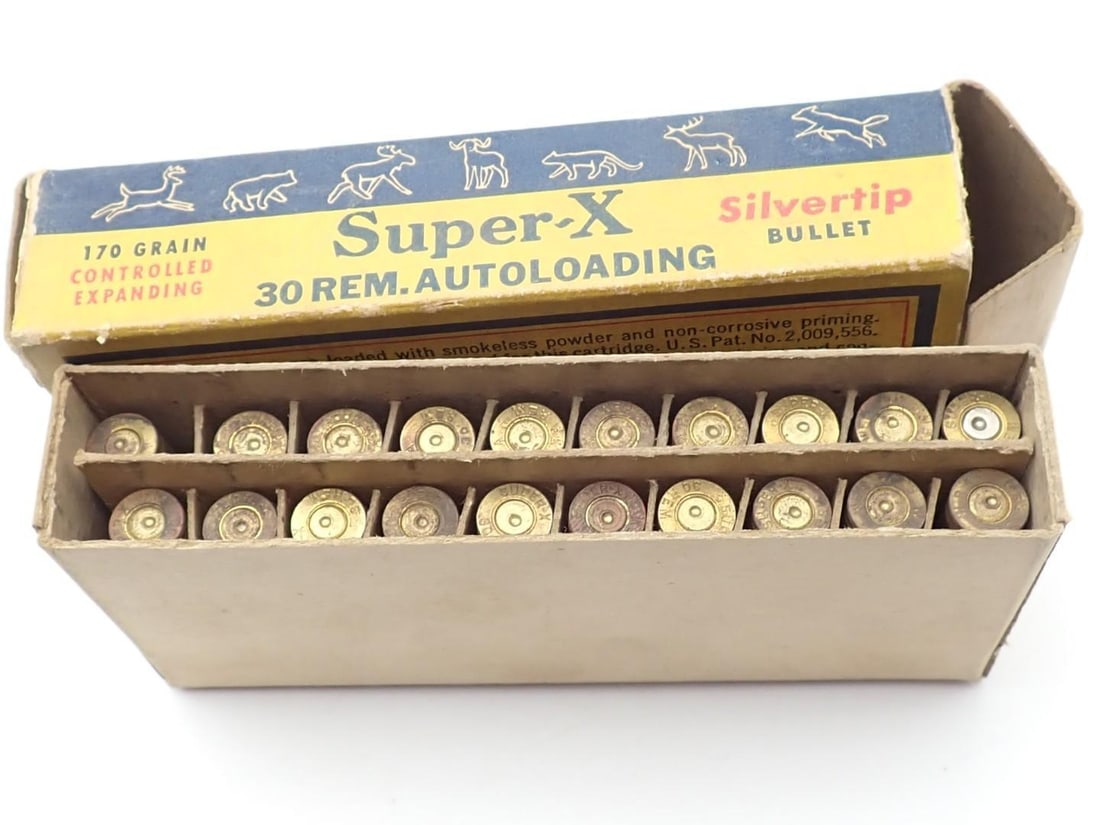 Vintage Western .30 Remington Auto Cartridge Box - 5