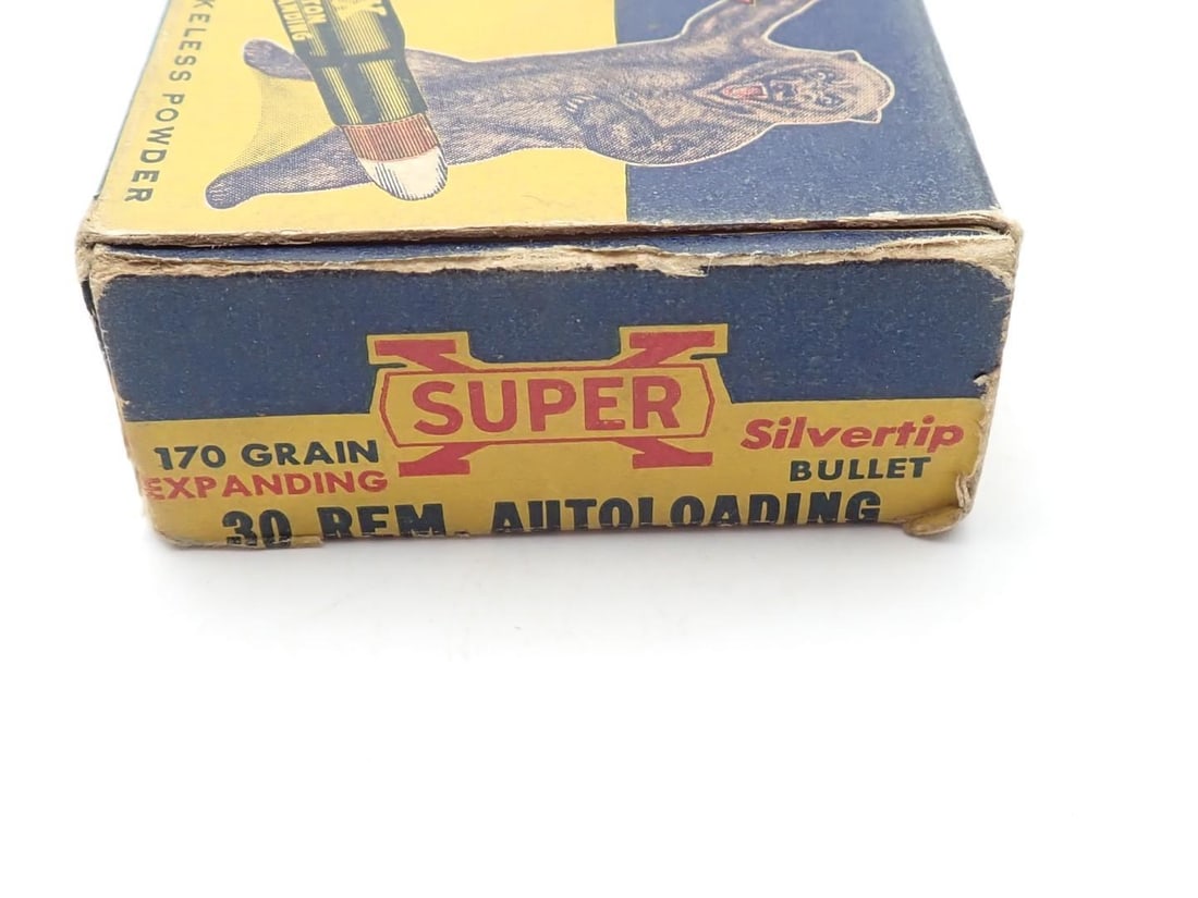 Vintage Western .30 Remington Auto Cartridge Box - 2