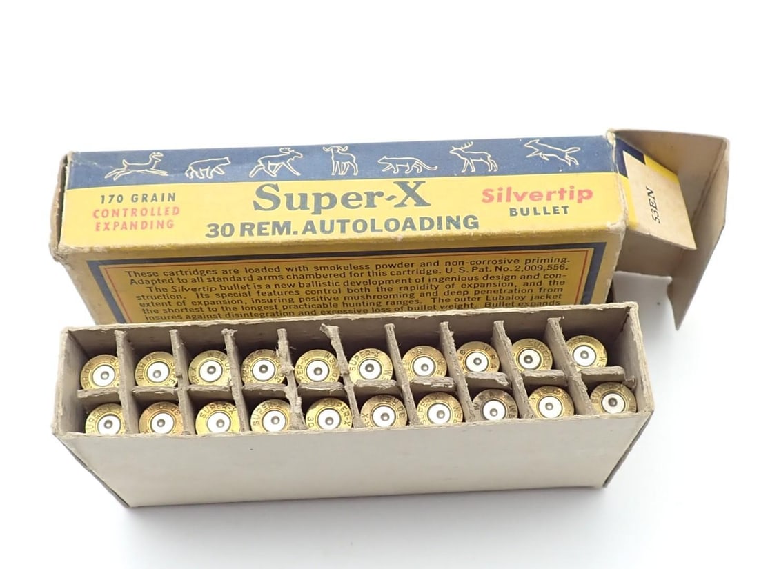 Vintage Western .30 Remington Auto Cartridge Box - 4