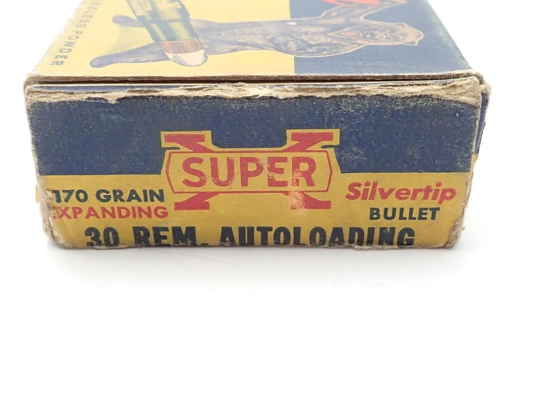 Vintage Western .30 Remington Auto Cartridge Box - 2