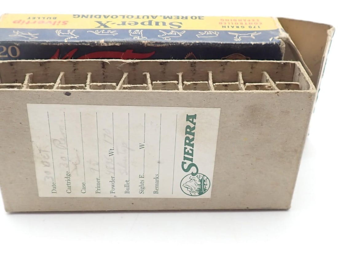 Vintage Western .30 Remington Auto Cartridge Box - 4