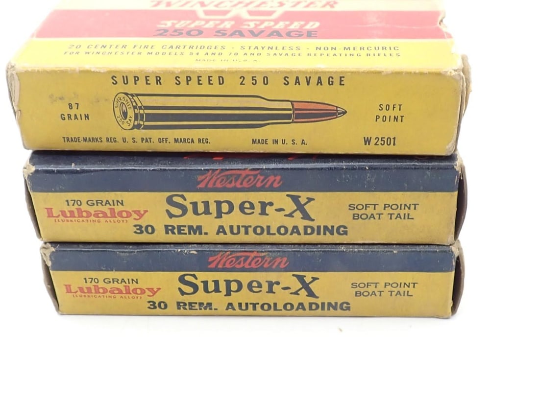 (3) Vintage Cartridge Boxes - 4