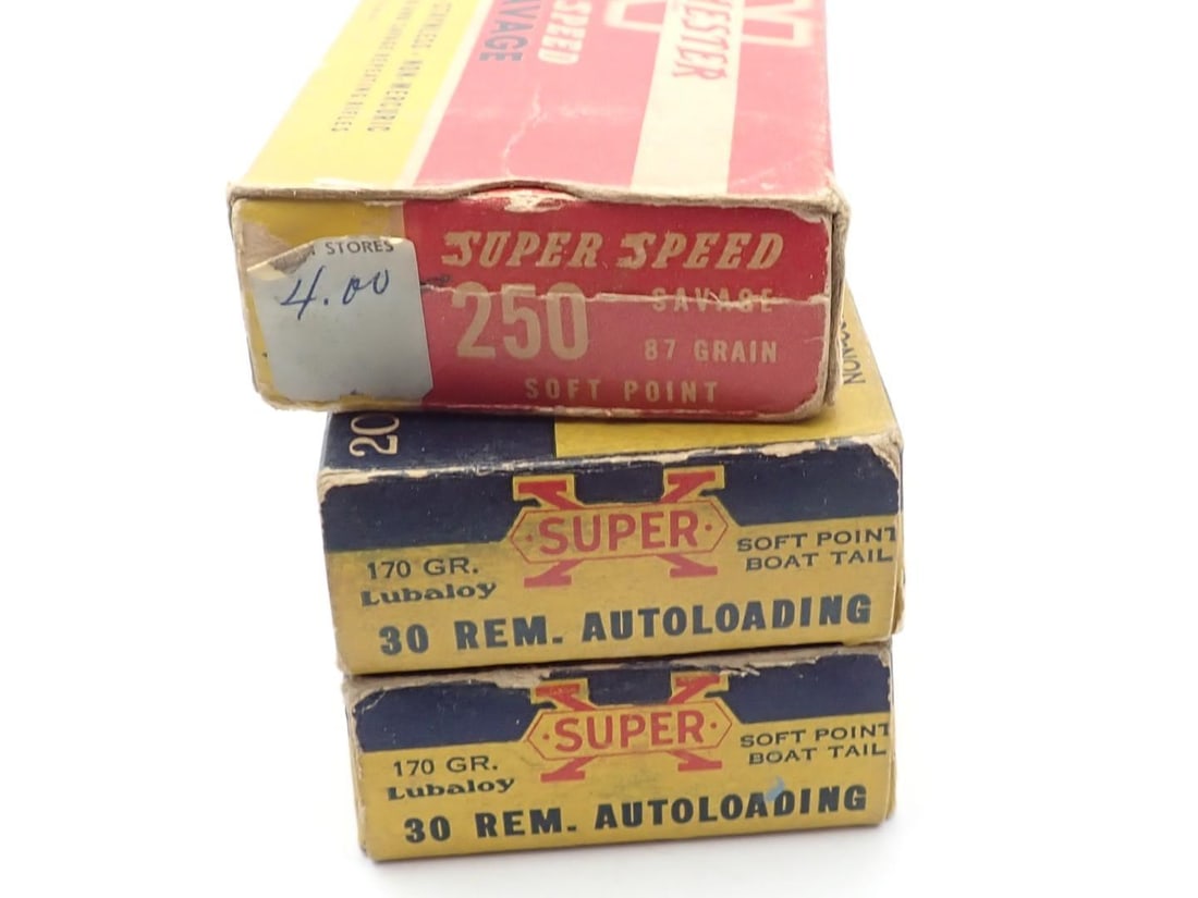 (3) Vintage Cartridge Boxes - 5