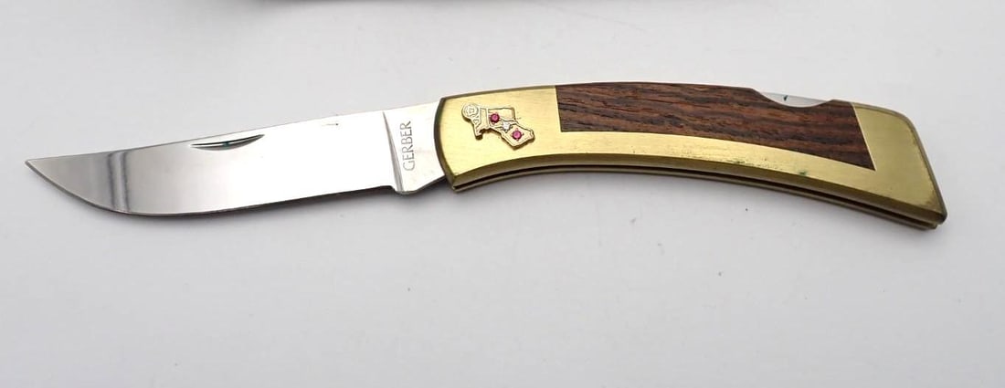 Vintage Gerber New England Bell Systems Award Folding Knife - 3