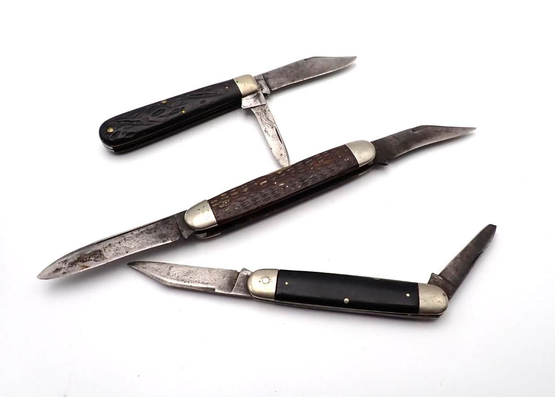 (3) Vintage Case Folding Knives - 11