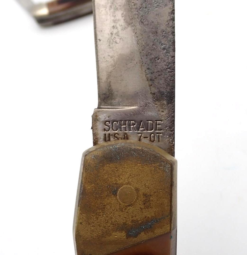 (3) Vintage Schrade "Old Timer" Knives - 7