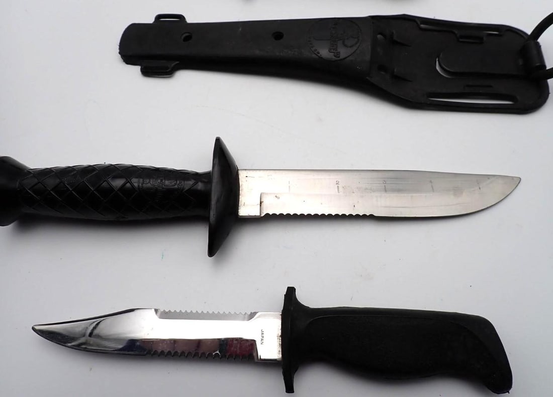 (3) Vintage Japan Diver's Knives - 9