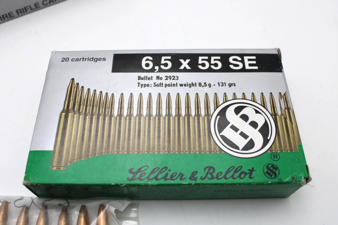 (46) 6.5x55 Swedish Cartridges - 2