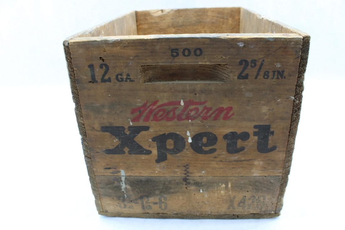 Vintage Western Xpert 12 Ga. Wood Shotgun Shell Crate - 2