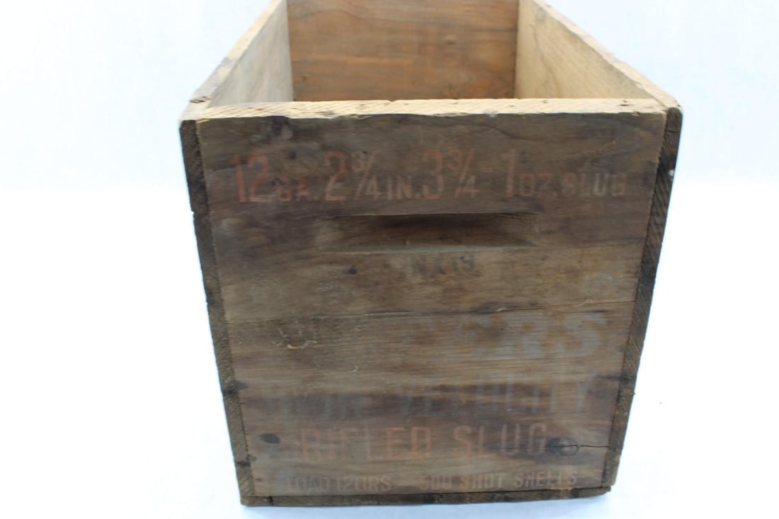 Vintage Peters High Velocity 12 Ga. Wood Shotgun Shell Crate - 3