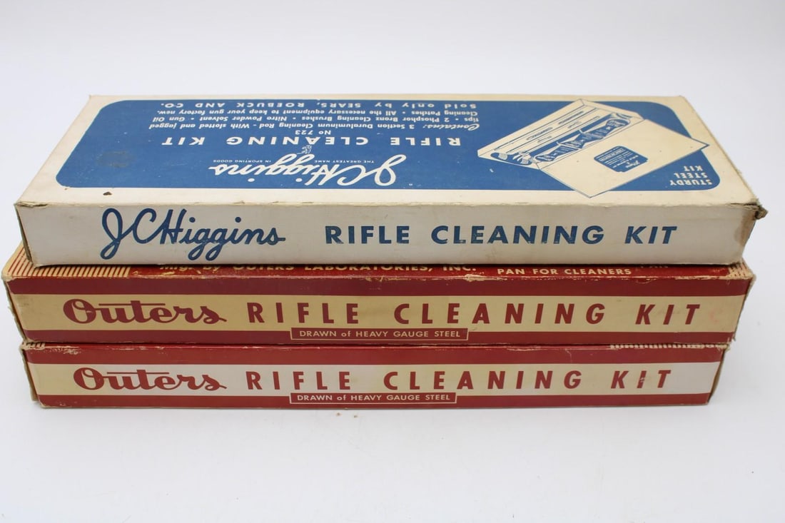 (3) Minty Vintage Rifle Cleaning Kits - 2
