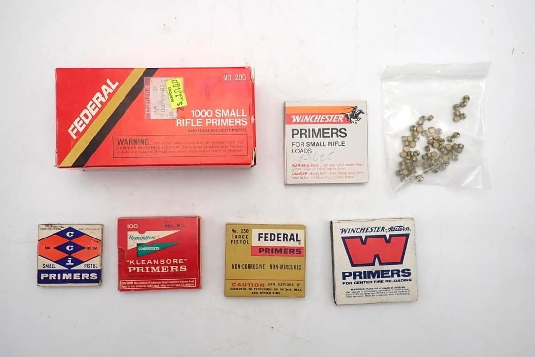 (1000) Federal Small Rifle Primers: and assorted others