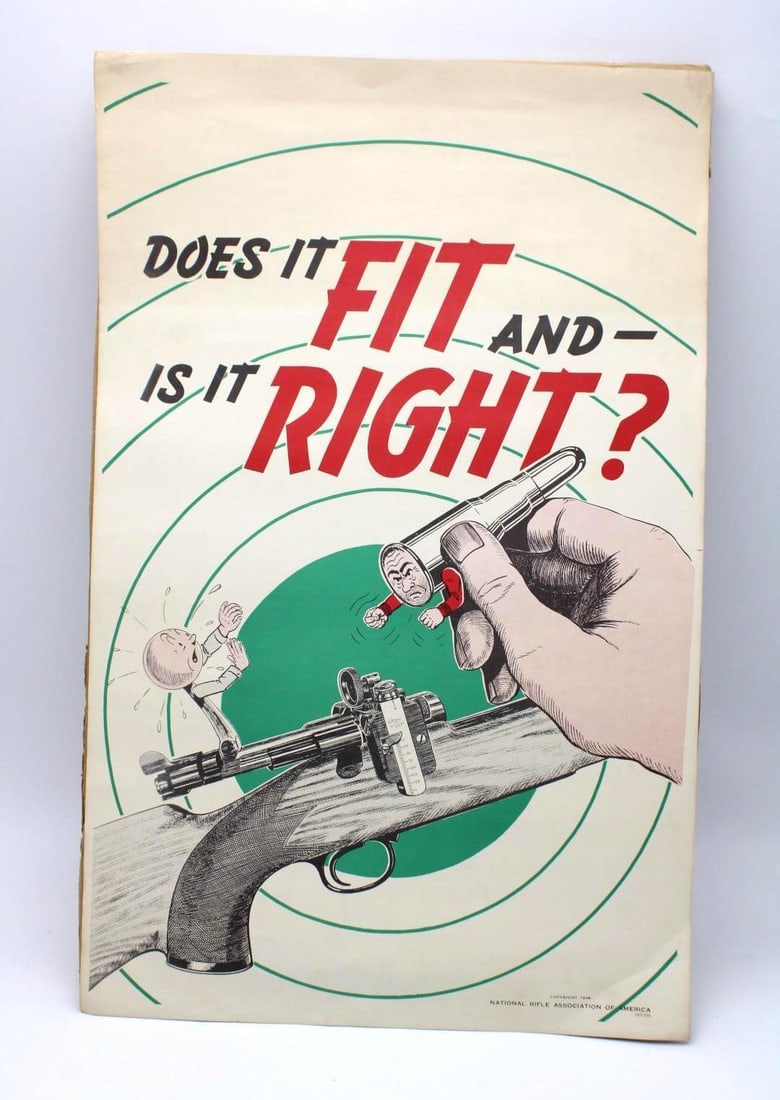Vintage NRA Poster: 22" x 14"