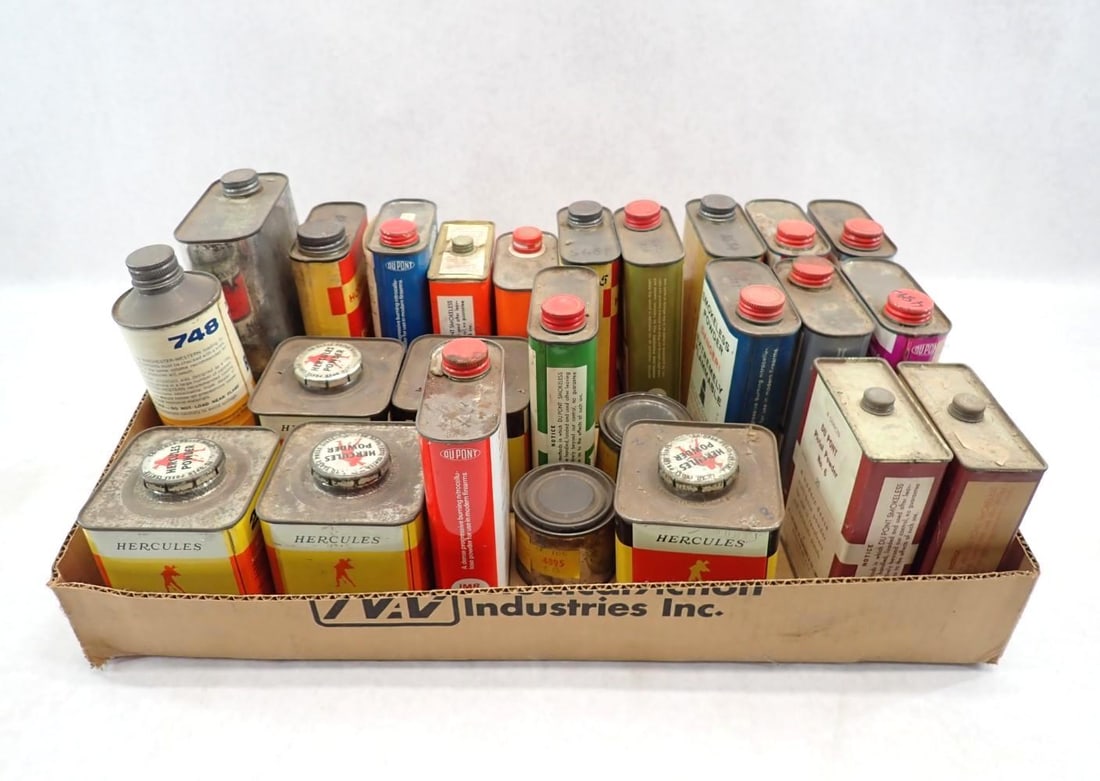 (25) Collectible Powder Cans: (25) Collectible Powder Cans