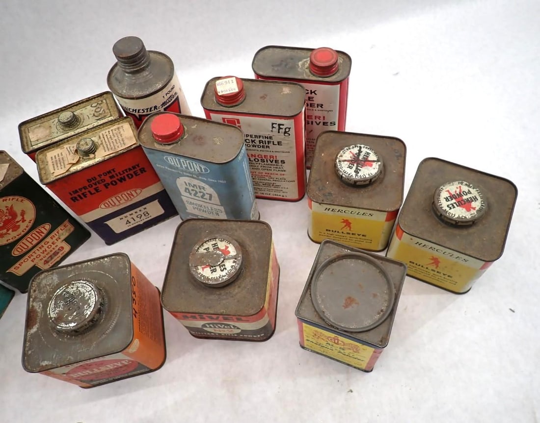 (17) Collectible Powder Cans - 7
