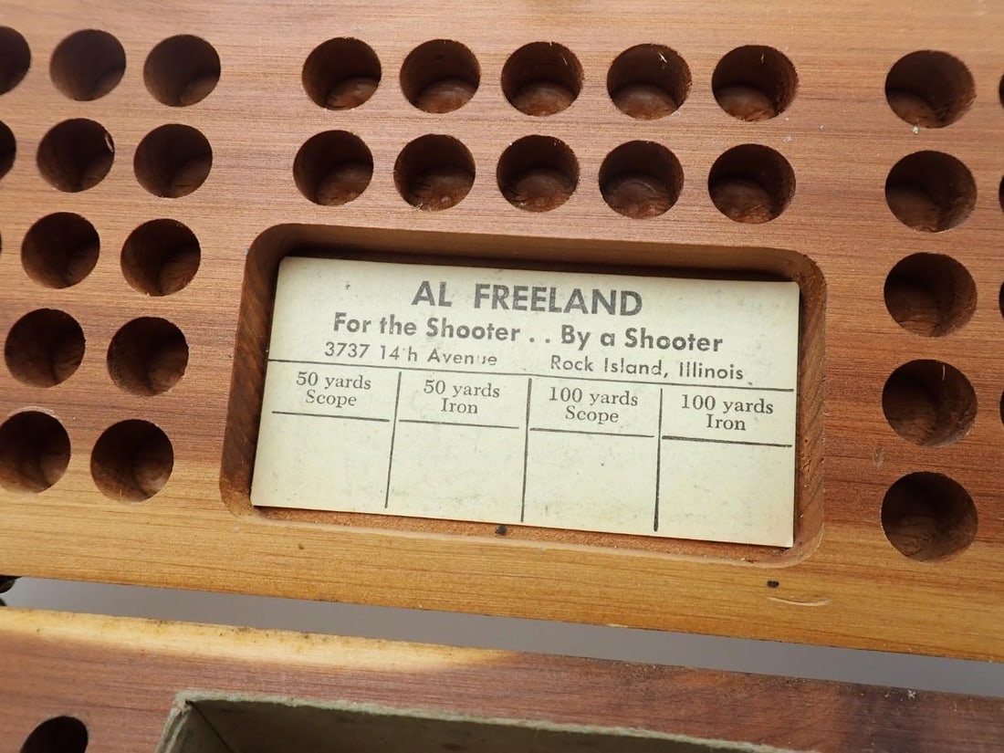 (3) Wood .22 Cartridge Boxes - 3