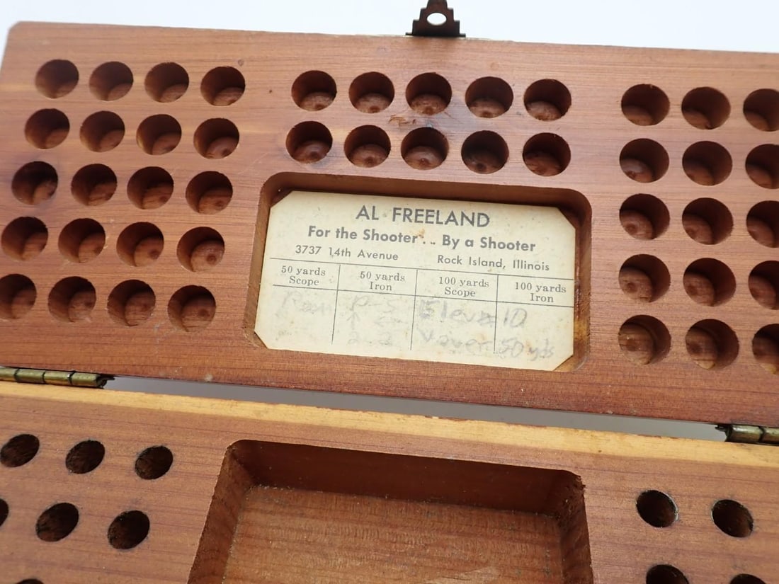 (3) Wood .22 Cartridge Boxes - 4