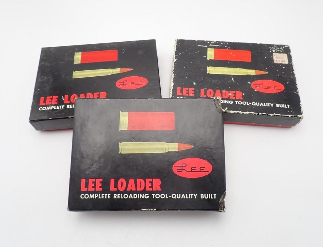 (3) Lee Reloading Kits: .308 Winchester, 8mm Lebel, 7.65 Mauser