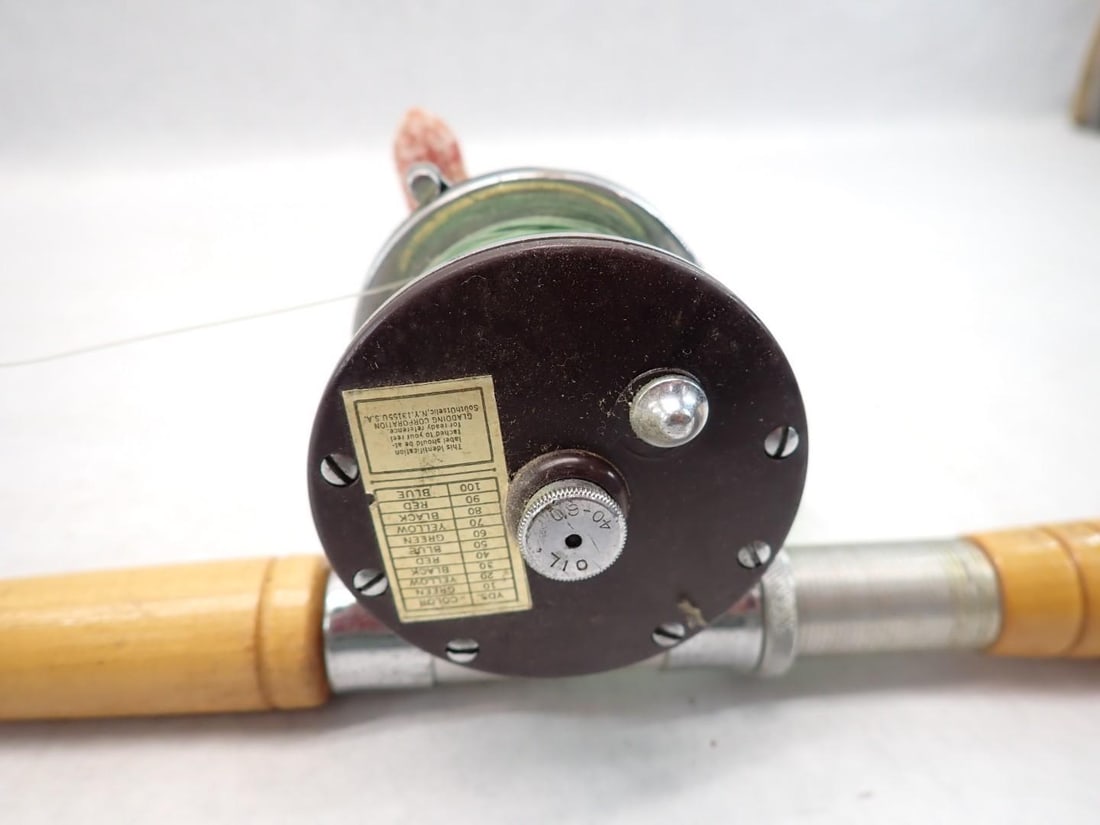 Vintage Boat Rod W/ Penn Monofil No. 27 Reel - 5