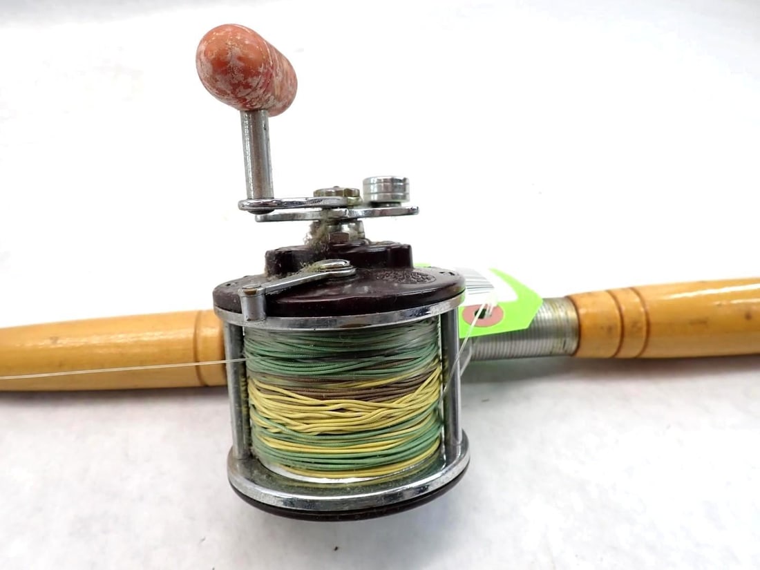 Vintage Boat Rod W/ Penn Monofil No. 27 Reel - 6