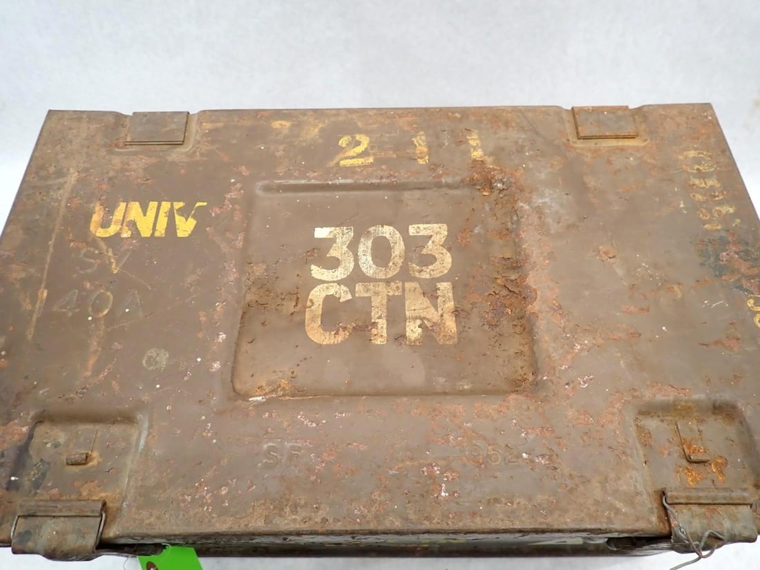 British Steel Ammo Can W/ (2) Interior Crates - 4