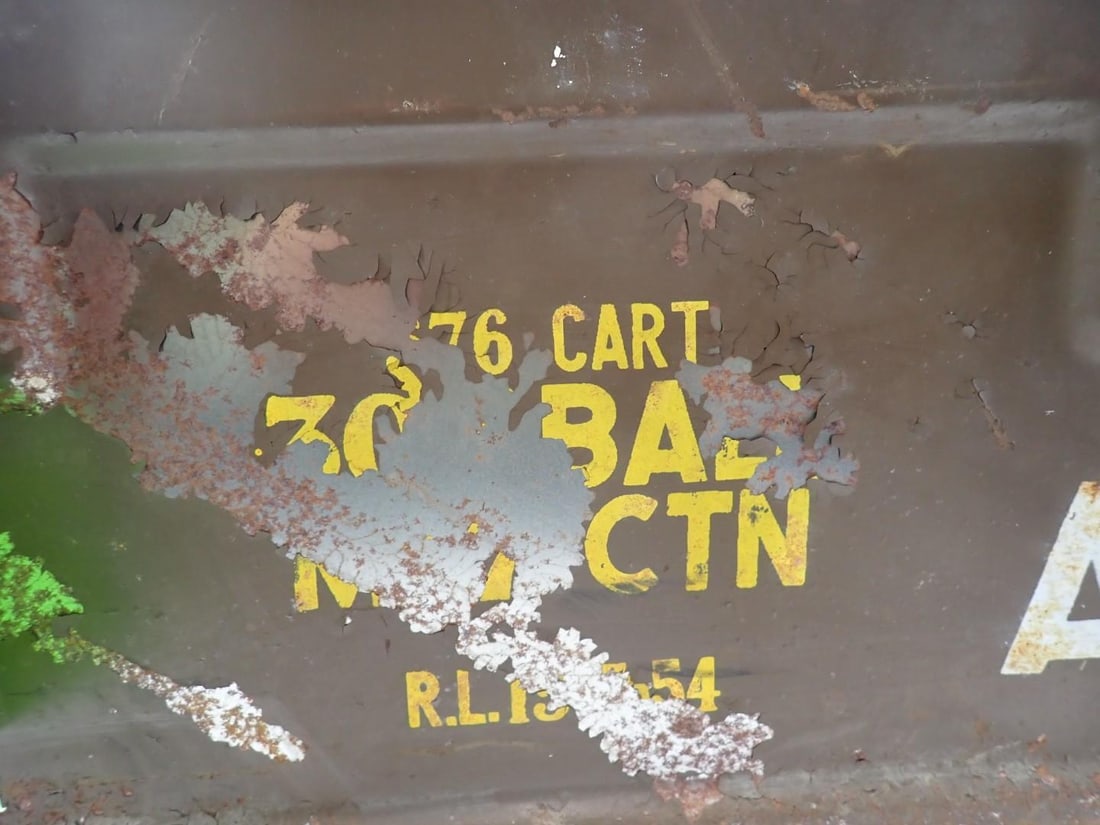 British Steel Ammo Can W/ (2) Interior Crates - 5