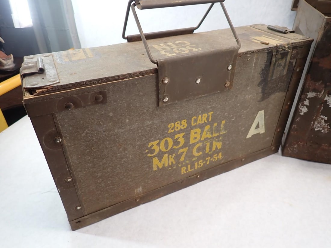 British Steel Ammo Can W/ (2) Interior Crates - 8