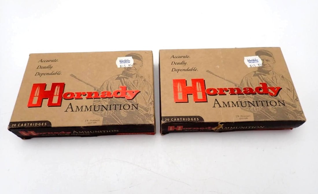 (2) Boxes of Hornady .375 H&H Magnum Cartridges: (2) Boxes of Hornady .375 H&H Magnum Cartridges