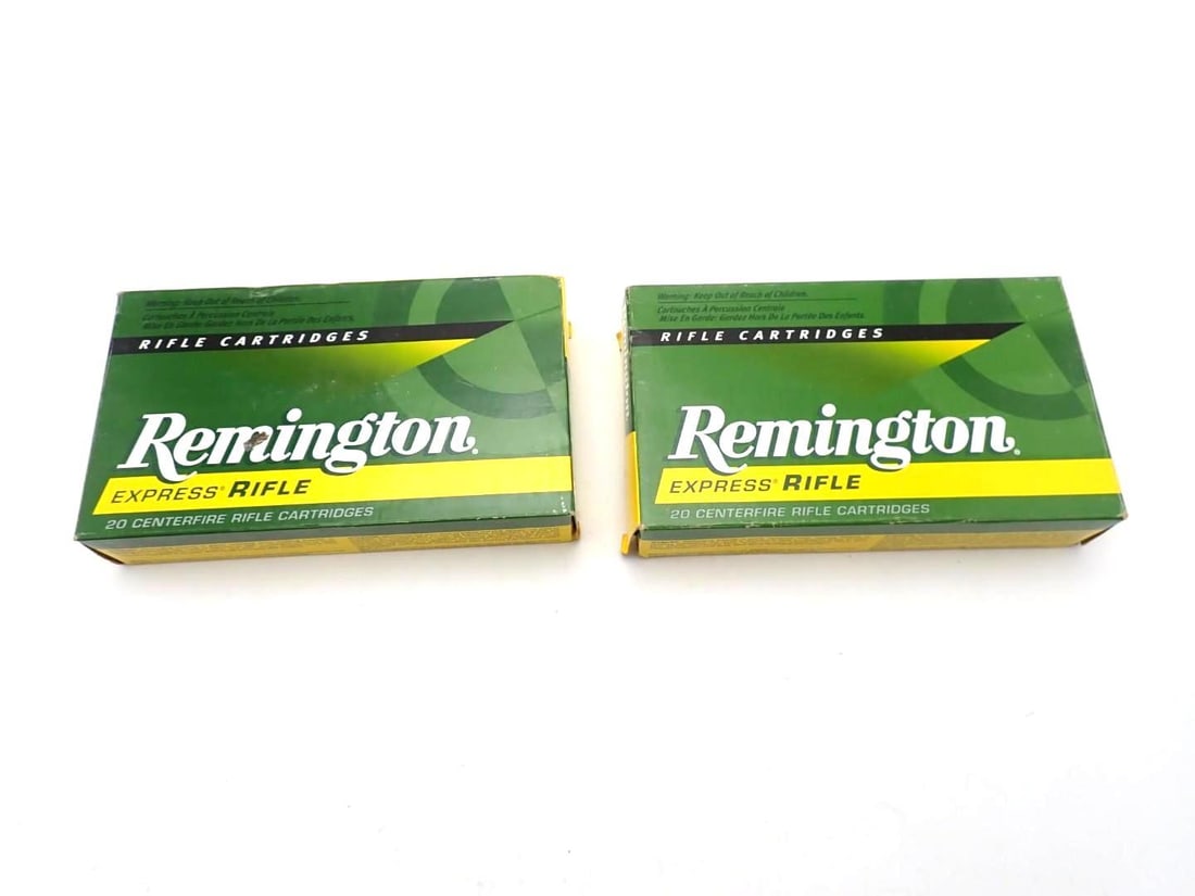(2) Boxes of Remington .375 H&H Magnum Cartridges: (2) Boxes of Remington .375 H&H Magnum Cartridges