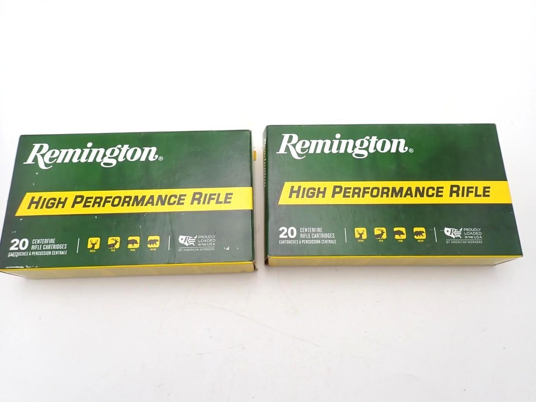 (2) Boxes of Remington .375 H&H Magnum Cartridges: (2) Boxes of Remington .375 H&H Magnum Cartridges