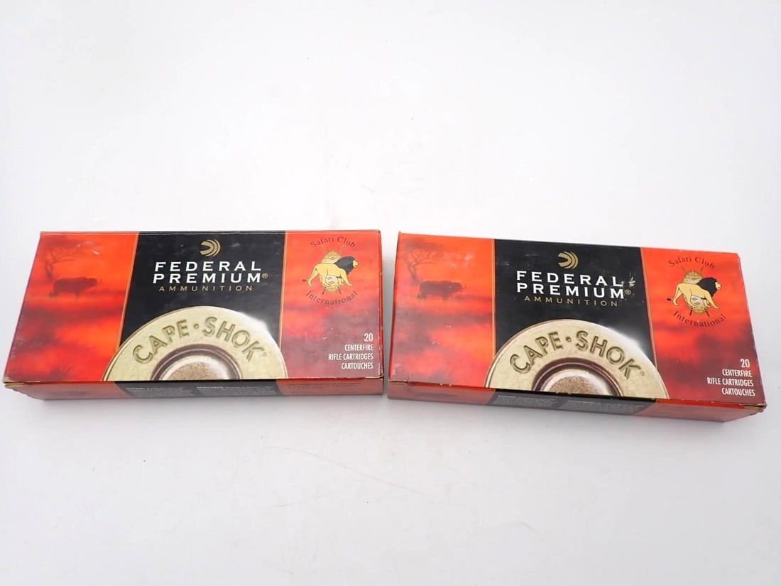 (2) Boxes of Federal .375 H&H Magnum Cartridges: (2) Boxes of Federal .375 H&H Magnum Cartridges