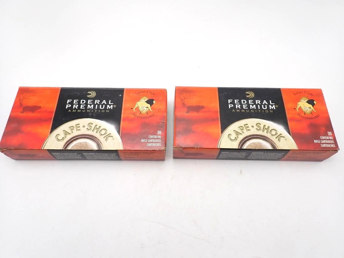 (2) Boxes of Federal .375 H&H Magnum Cartridges: (2) Boxes of Federal .375 H&H Magnum Cartridges