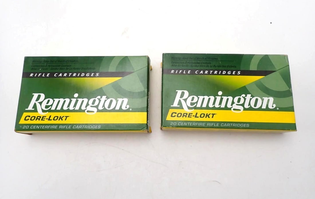 (2) Boxes of Remington .30-06 Cartridges: (2) Boxes of Remington .30-06 Cartridges