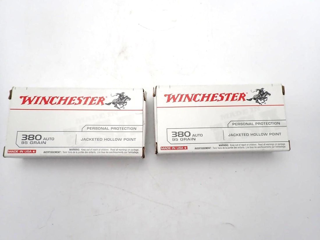 (2) Boxes of Winchester .380 Auto Cartridges (1 of 2)