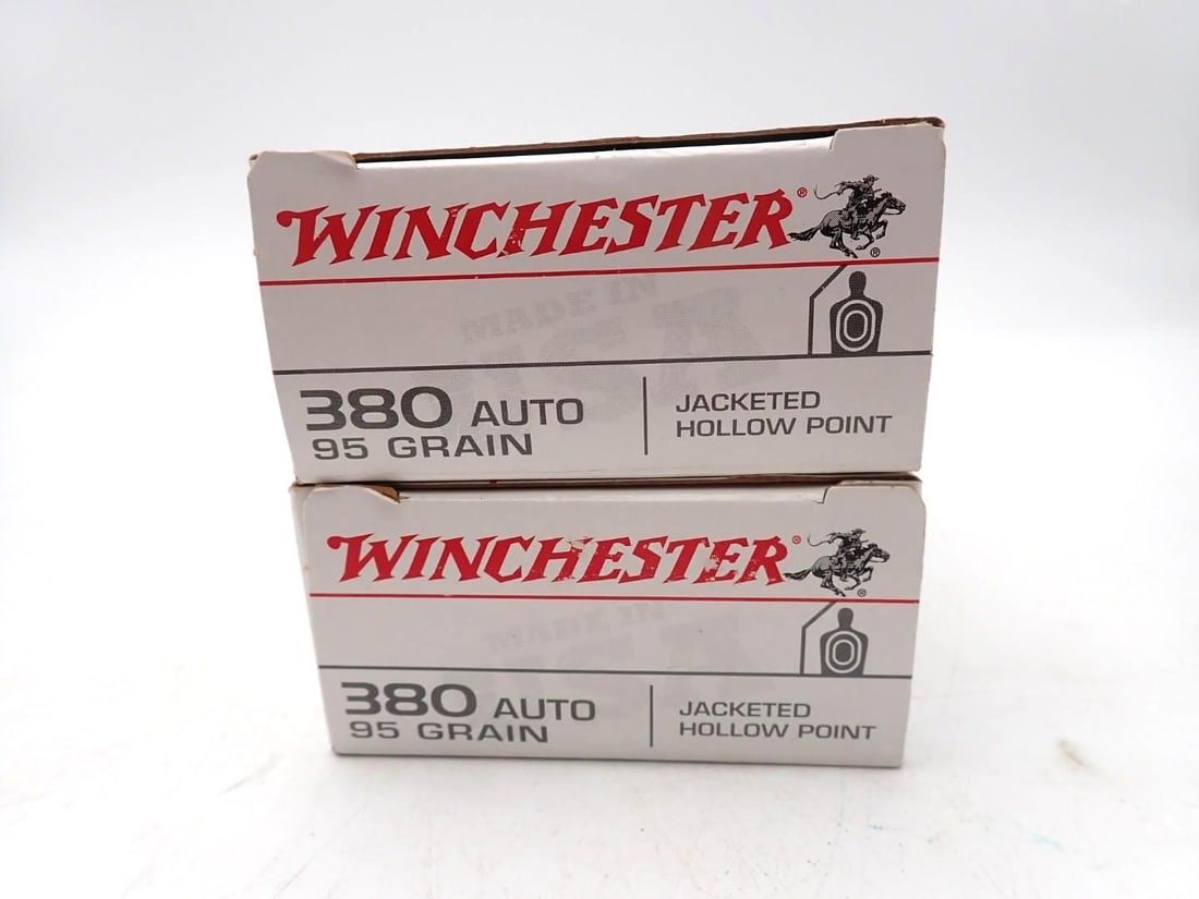 (2) Boxes of Winchester .380 Auto Cartridges - 2
