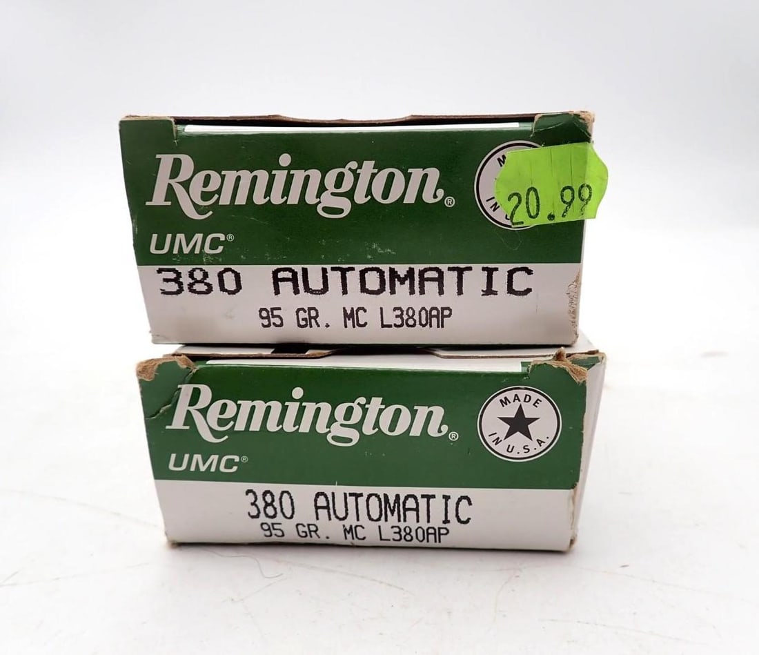(2) Boxes of Remington .380 Auto Cartridges - 2