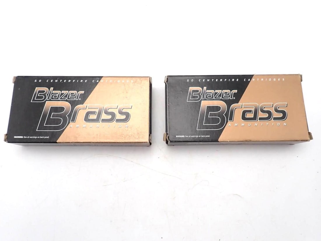 (2) Boxes of Blazer Brass .380 Auto Cartridges (1 of 2)
