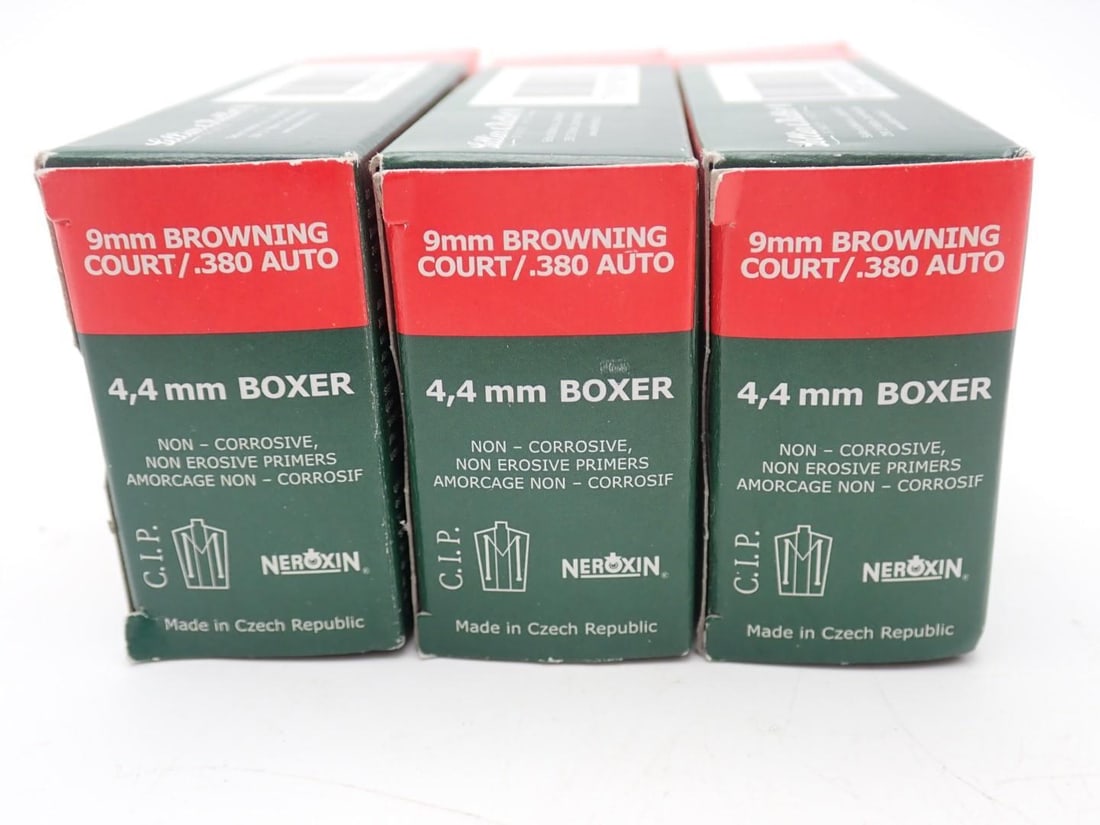 (3) Boxes of Sellier & Bellot .380 Auto Cartridges - 3