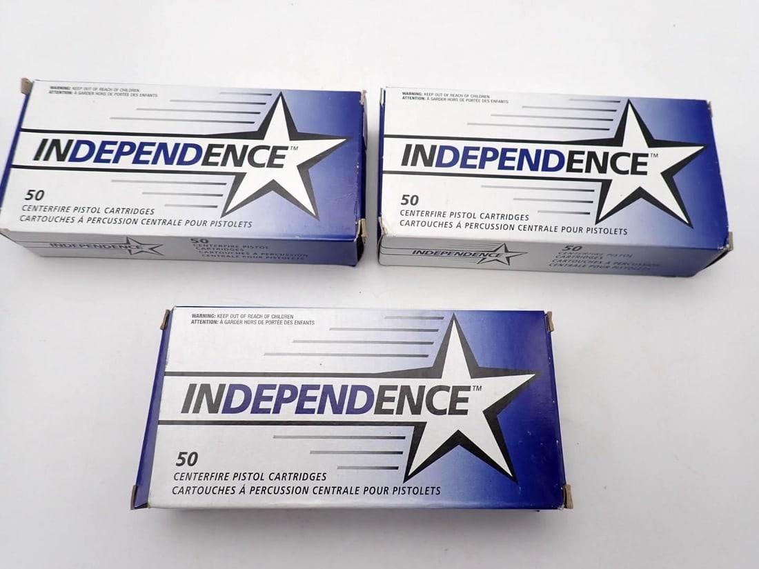 (3) Boxes of Independence .380 Auto Cartridges (1 of 2)