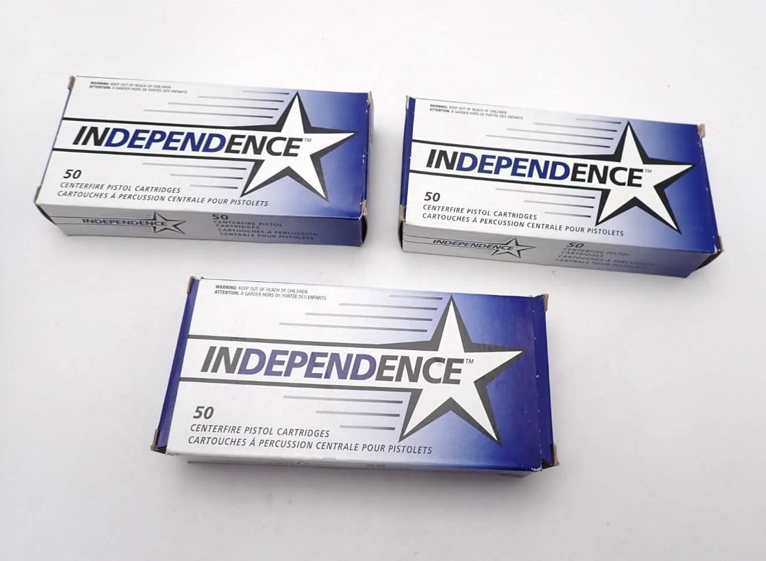 (3) Boxes of Independence .380 Auto Cartridges (1 of 2)