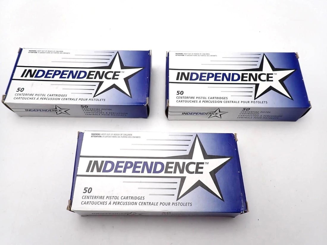 (3) Boxes of Independence .380 Auto Cartridges (1 of 2)