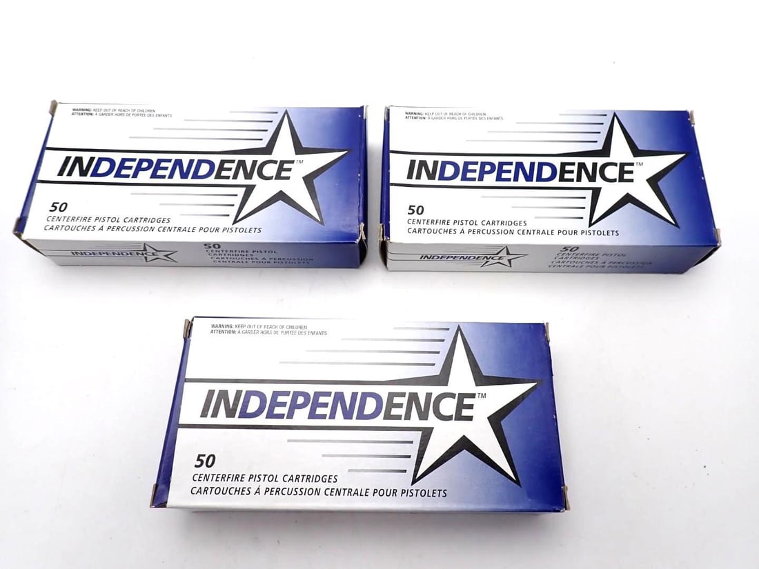 (3) Boxes of Independence .380 Auto Cartridges (1 of 2)