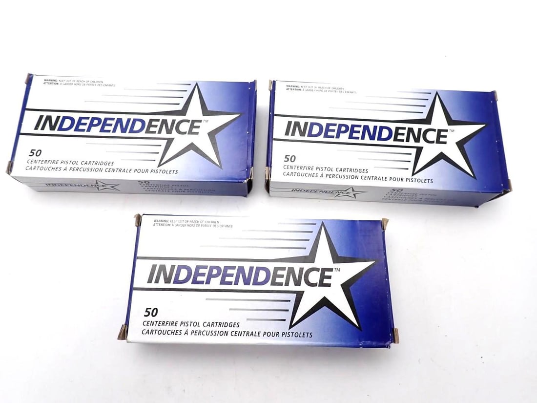 (3) Boxes of Independence .380 Auto Cartridges (1 of 2)