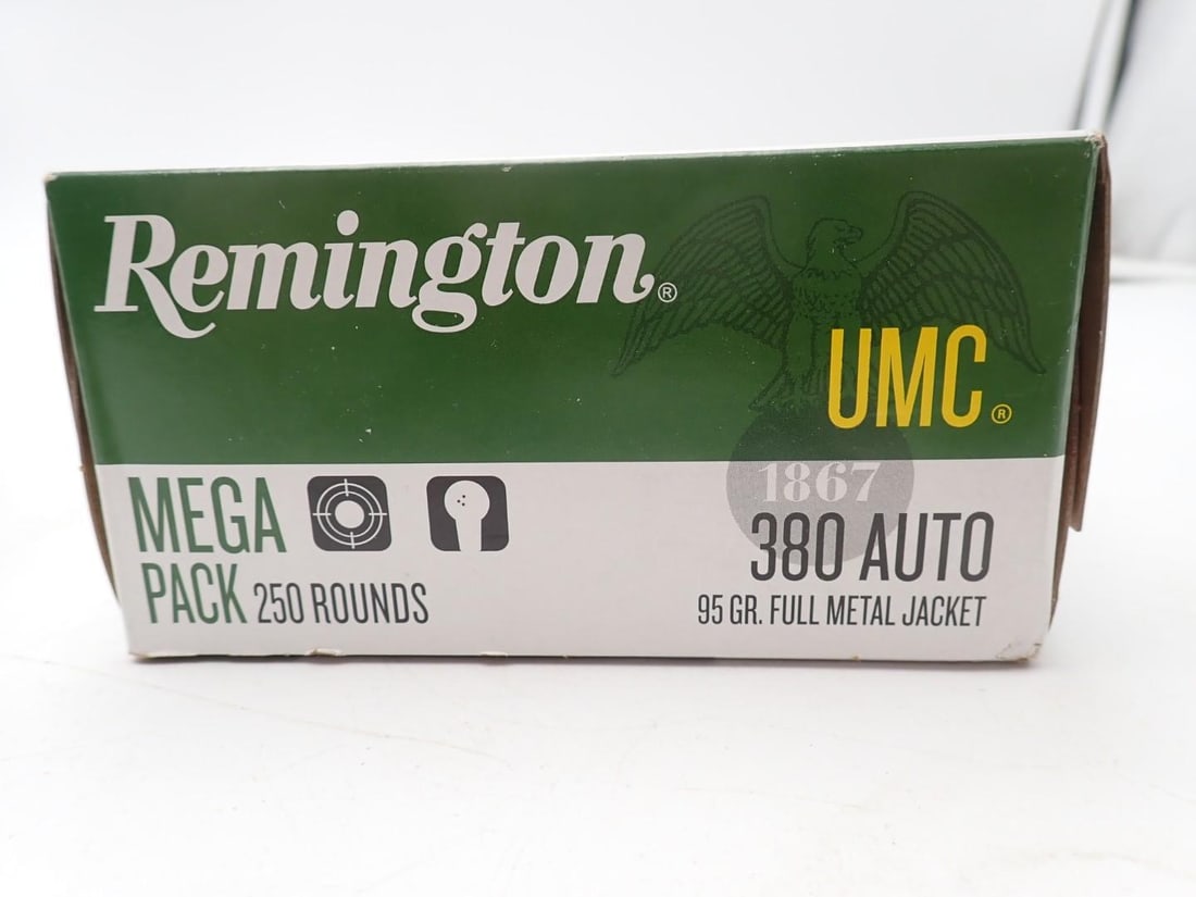 (1) Mega Pack of Remington .380 Auto Cartridges - 3